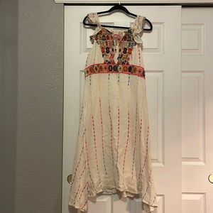 Embroidered boho dress.
